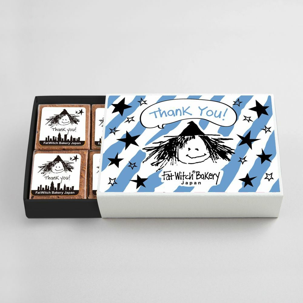 WEB限定】メッセージギフトボックス 「Thankyou」 ブラウニー 6個入り